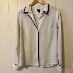 JCREW SZ M White Blouse
